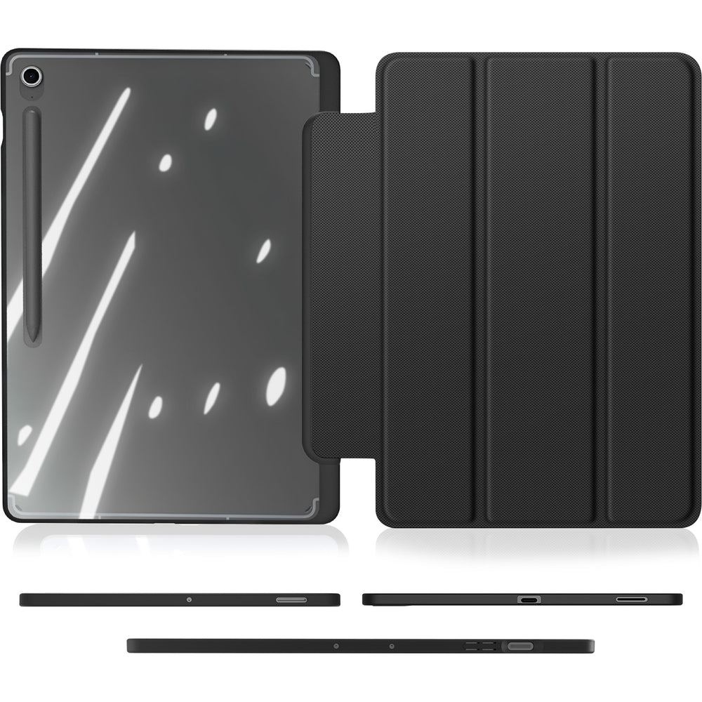 Schutzhülle mit Klappe für Galaxy Tab S10 FE Plus, Dux Ducis Toby, Schwarz