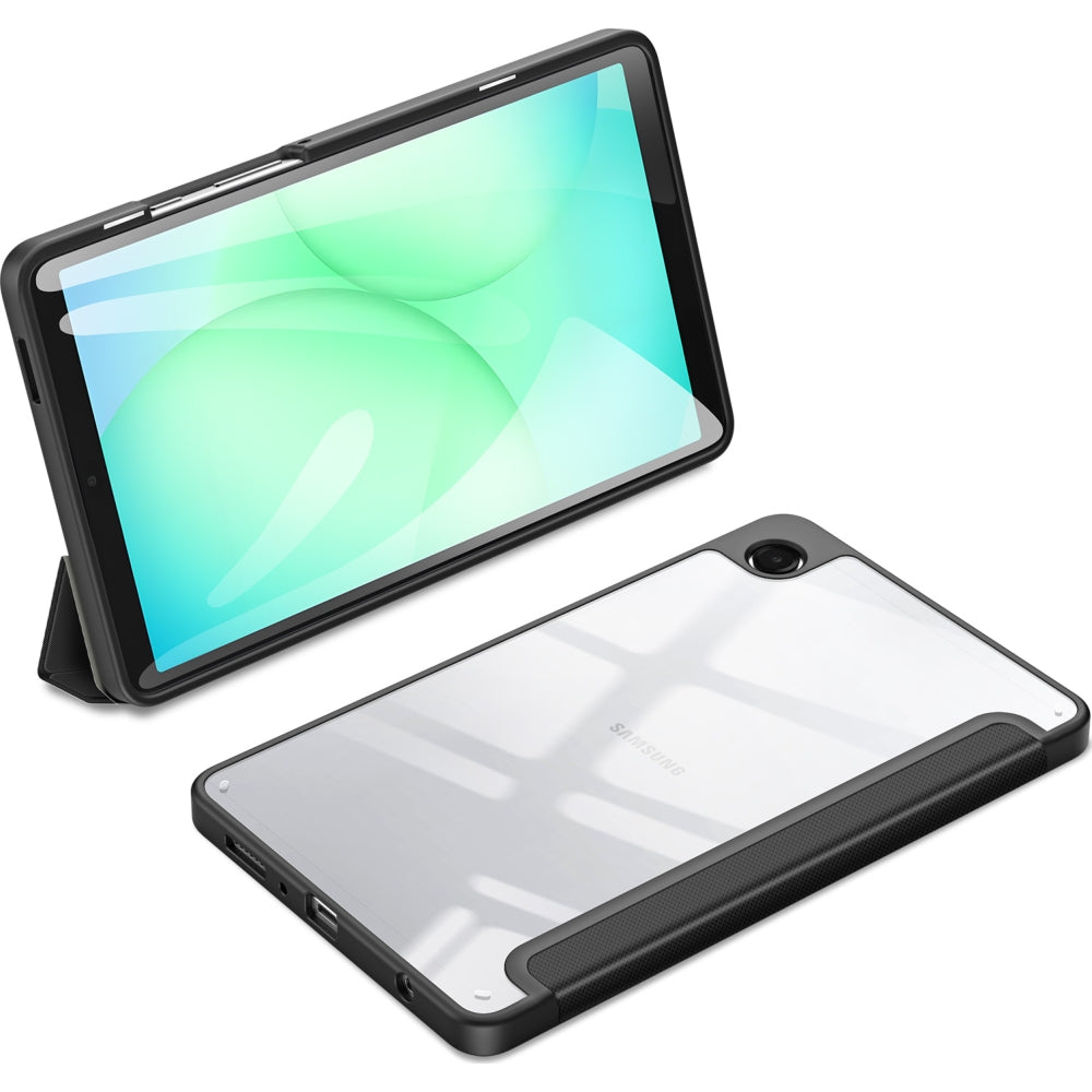 Schutzhülle mit Klappe für Galaxy Tab A11 / A9, Dux Ducis Toby, Schwarz