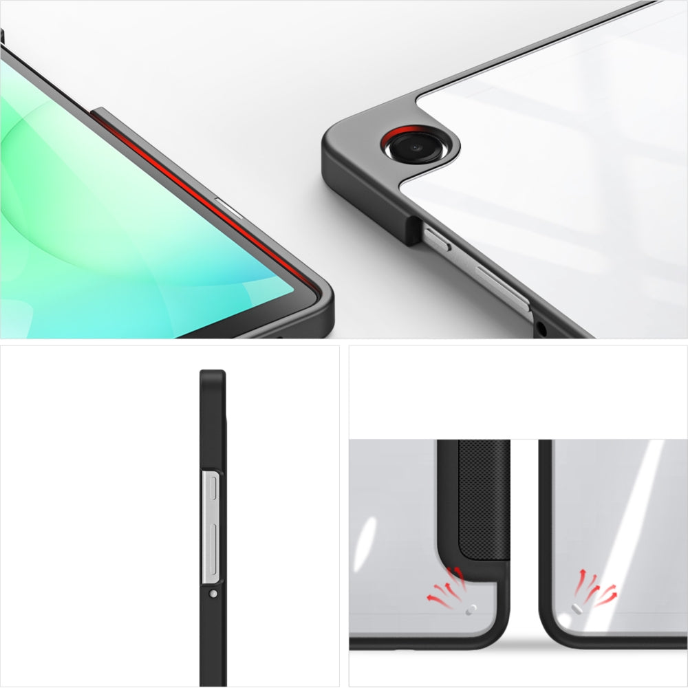 Schutzhülle mit Klappe für Galaxy Tab A11 / A9, Dux Ducis Toby, Schwarz