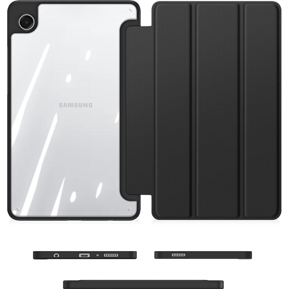 Schutzhülle mit Klappe für Galaxy Tab A11 / A9, Dux Ducis Toby, Schwarz