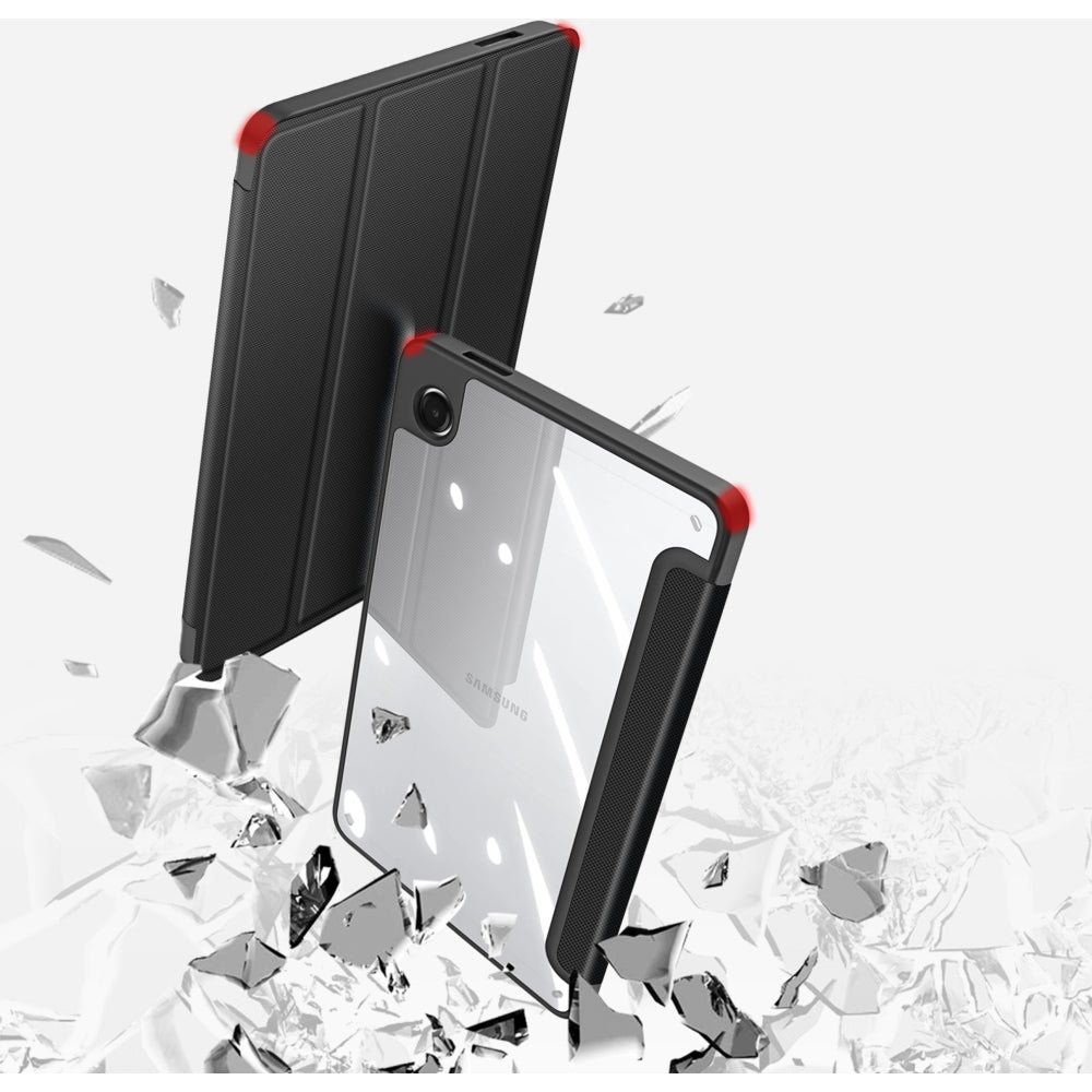 Schutzhülle mit Klappe für Galaxy Tab A11 / A9, Dux Ducis Toby, Schwarz