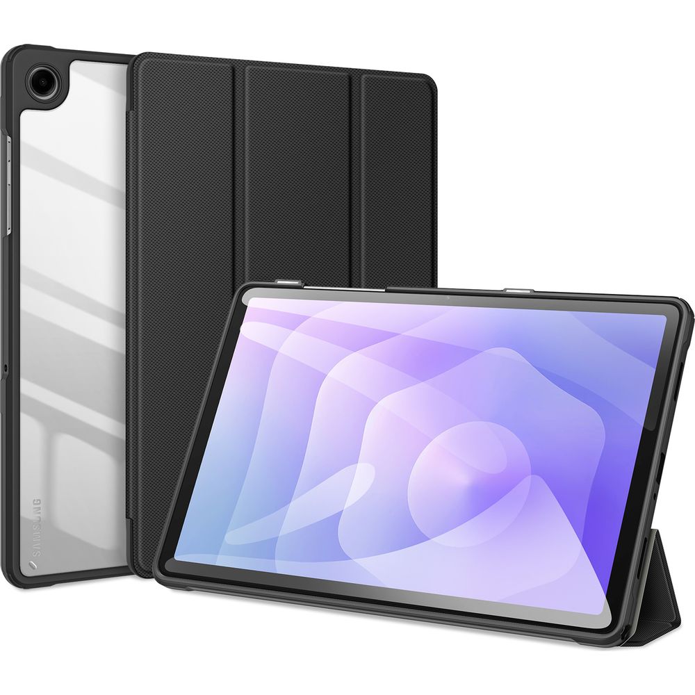 Schutzhülle mit Klappe für Galaxy Tab A11 Plus / A9 Plus, Dux Ducis Toby, Schwarz