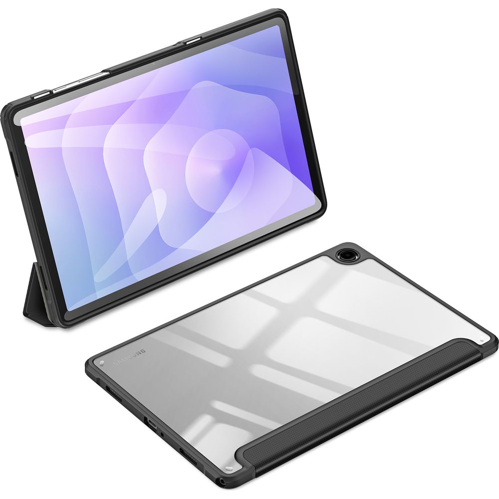 Schutzhülle mit Klappe für Galaxy Tab A11 Plus / A9 Plus, Dux Ducis Toby, Schwarz
