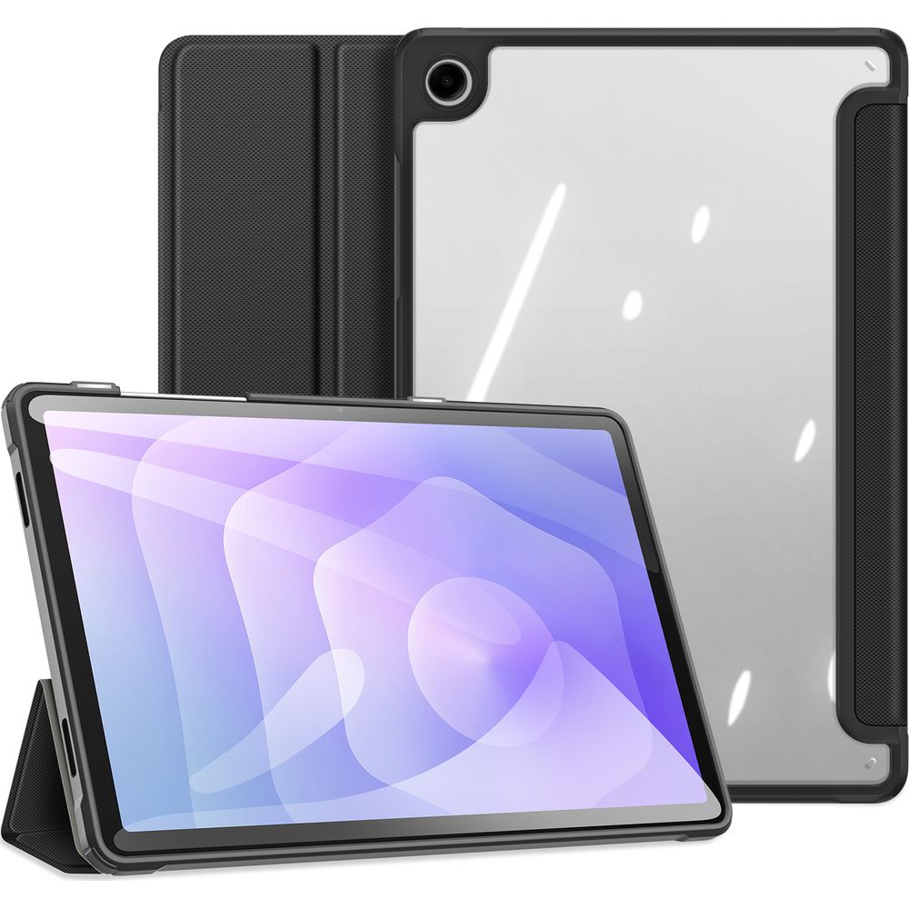 Schutzhülle mit Klappe für Galaxy Tab A11 Plus / A9 Plus, Dux Ducis Toby, Schwarz