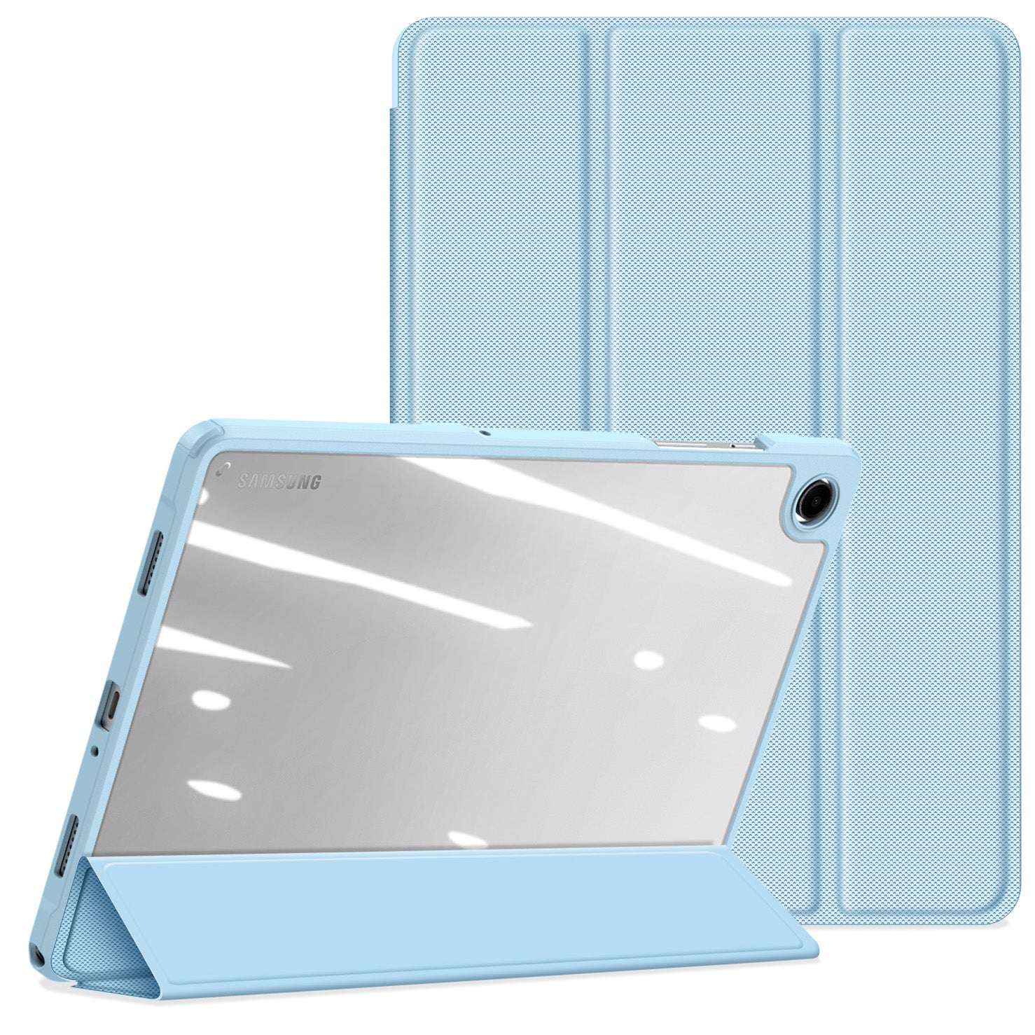 Schutzhülle mit Klappe für Galaxy Tab A11 Plus, A9 Plus Dux Ducis Toby, Blau