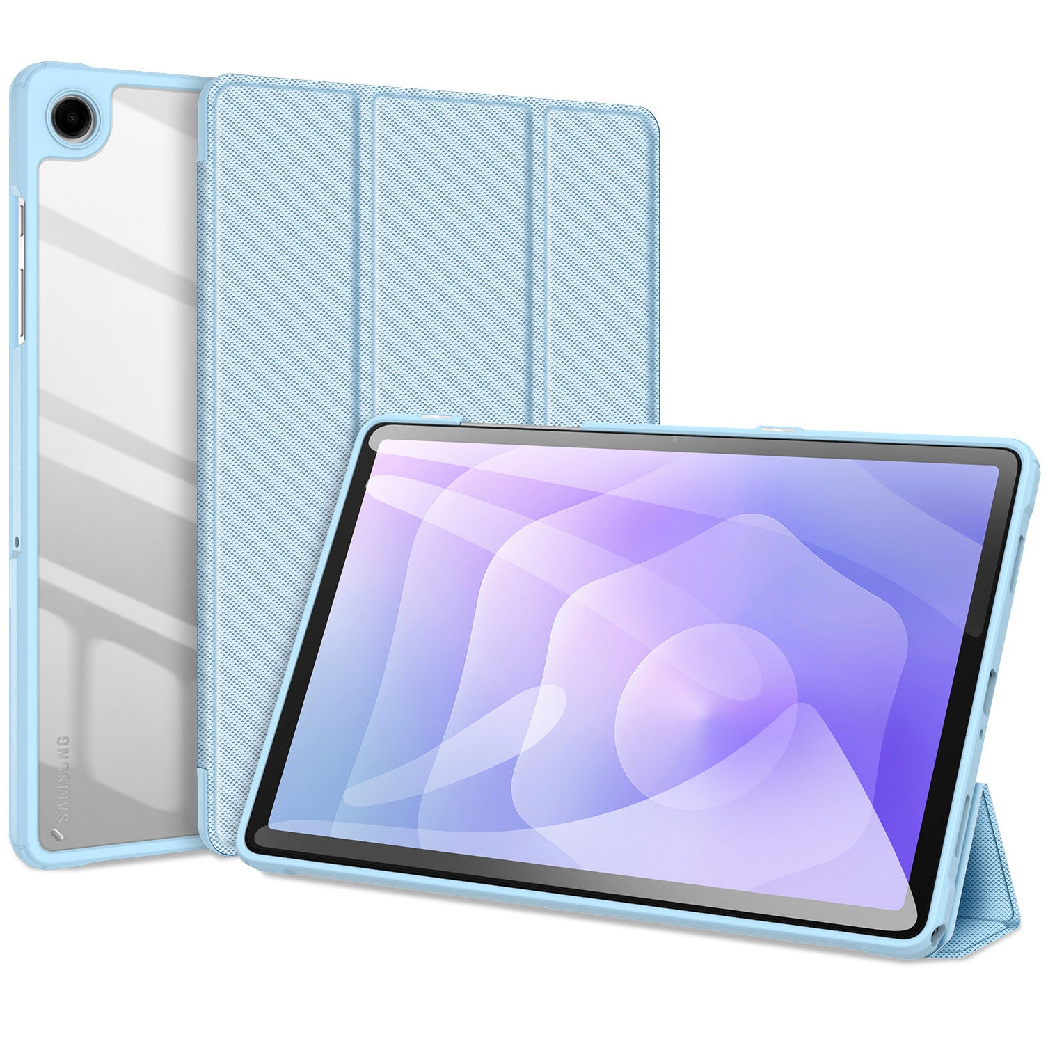 Schutzhülle mit Klappe für Galaxy Tab A11 Plus, A9 Plus Dux Ducis Toby, Blau