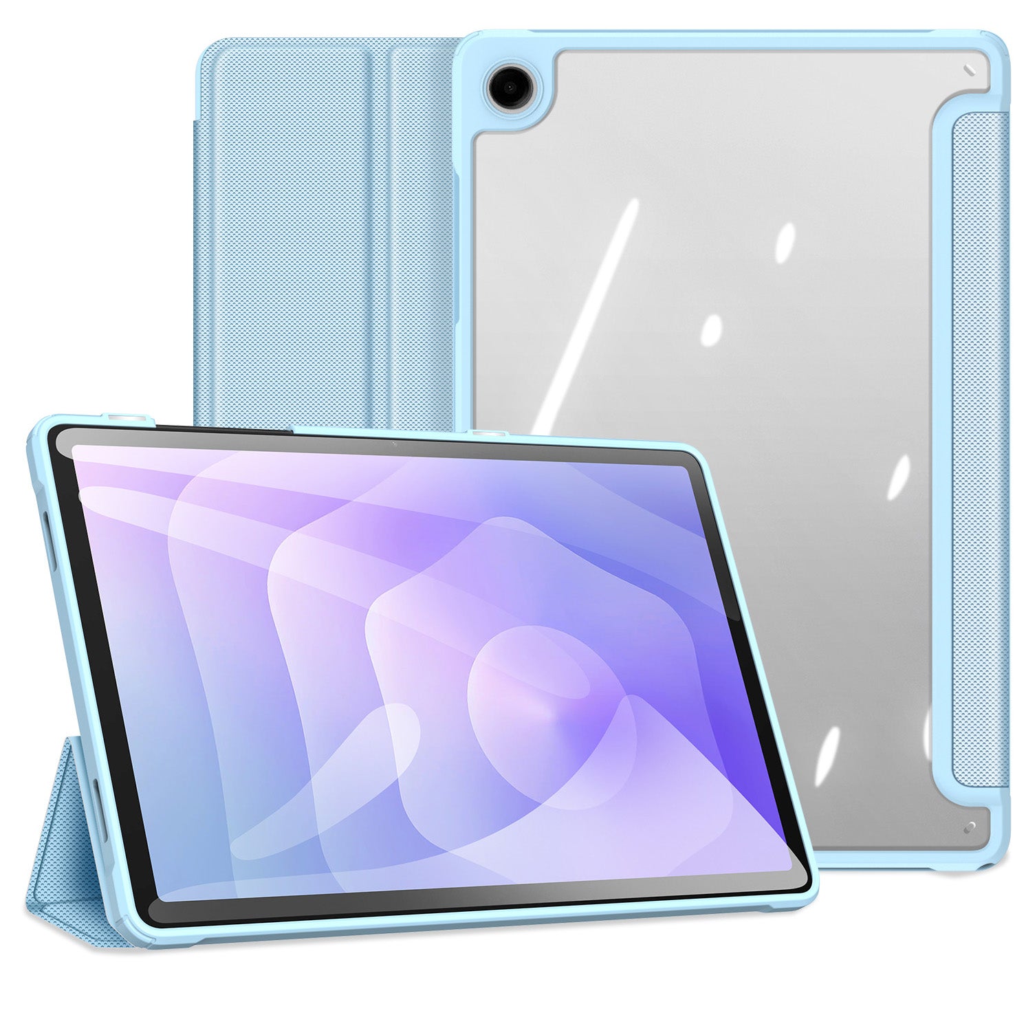 Schutzhülle mit Klappe für Galaxy Tab A11 Plus, A9 Plus Dux Ducis Toby, Blau