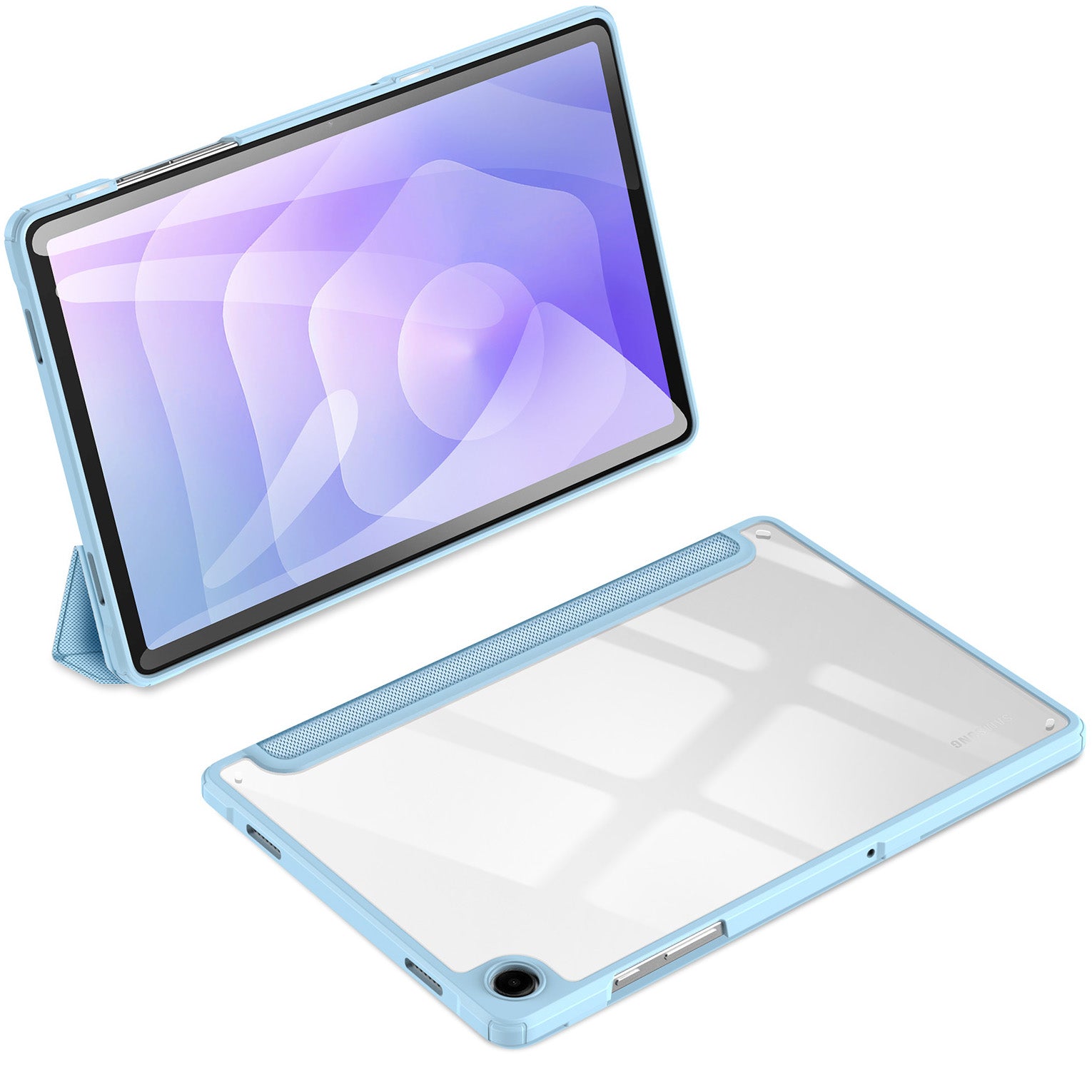 Schutzhülle mit Klappe für Galaxy Tab A11 Plus, A9 Plus Dux Ducis Toby, Blau