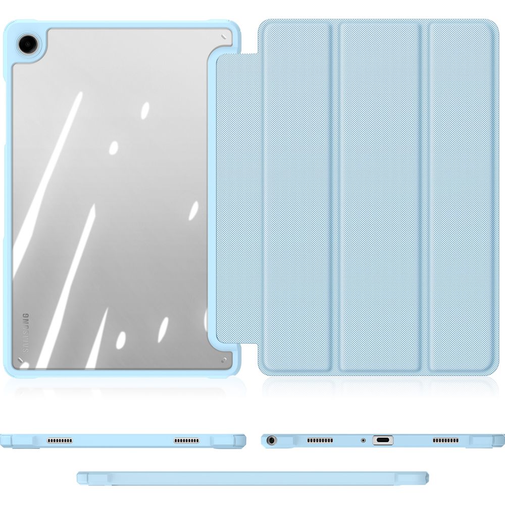 Schutzhülle mit Klappe für Galaxy Tab A11 Plus / A9 Plus, Dux Ducis Toby, Blau