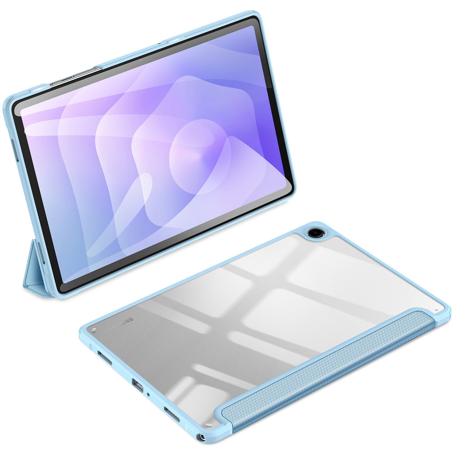 Schutzhülle mit Klappe für Galaxy Tab A11 Plus, A9 Plus Dux Ducis Toby, Blau