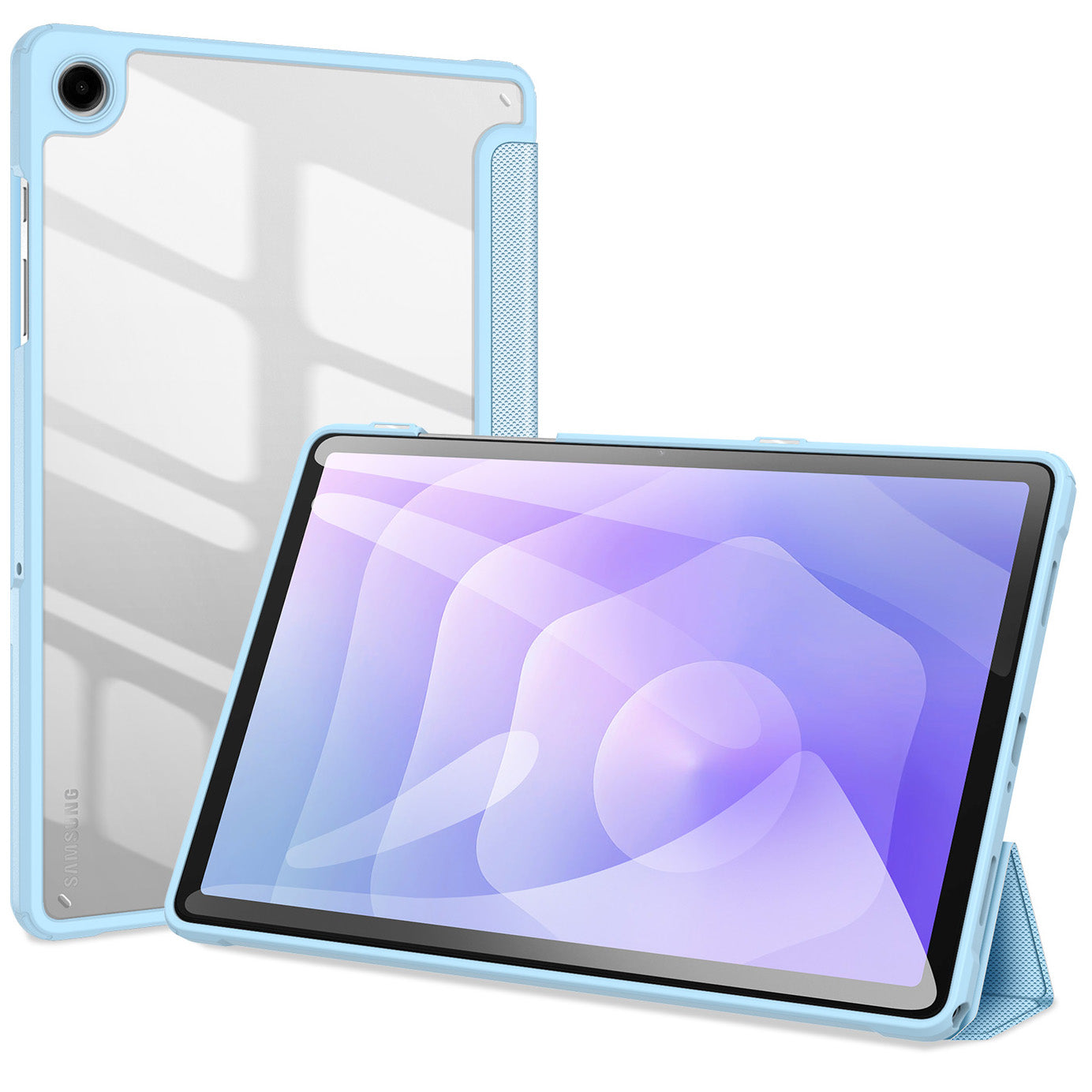 Schutzhülle mit Klappe für Galaxy Tab A11 Plus, A9 Plus Dux Ducis Toby, Blau