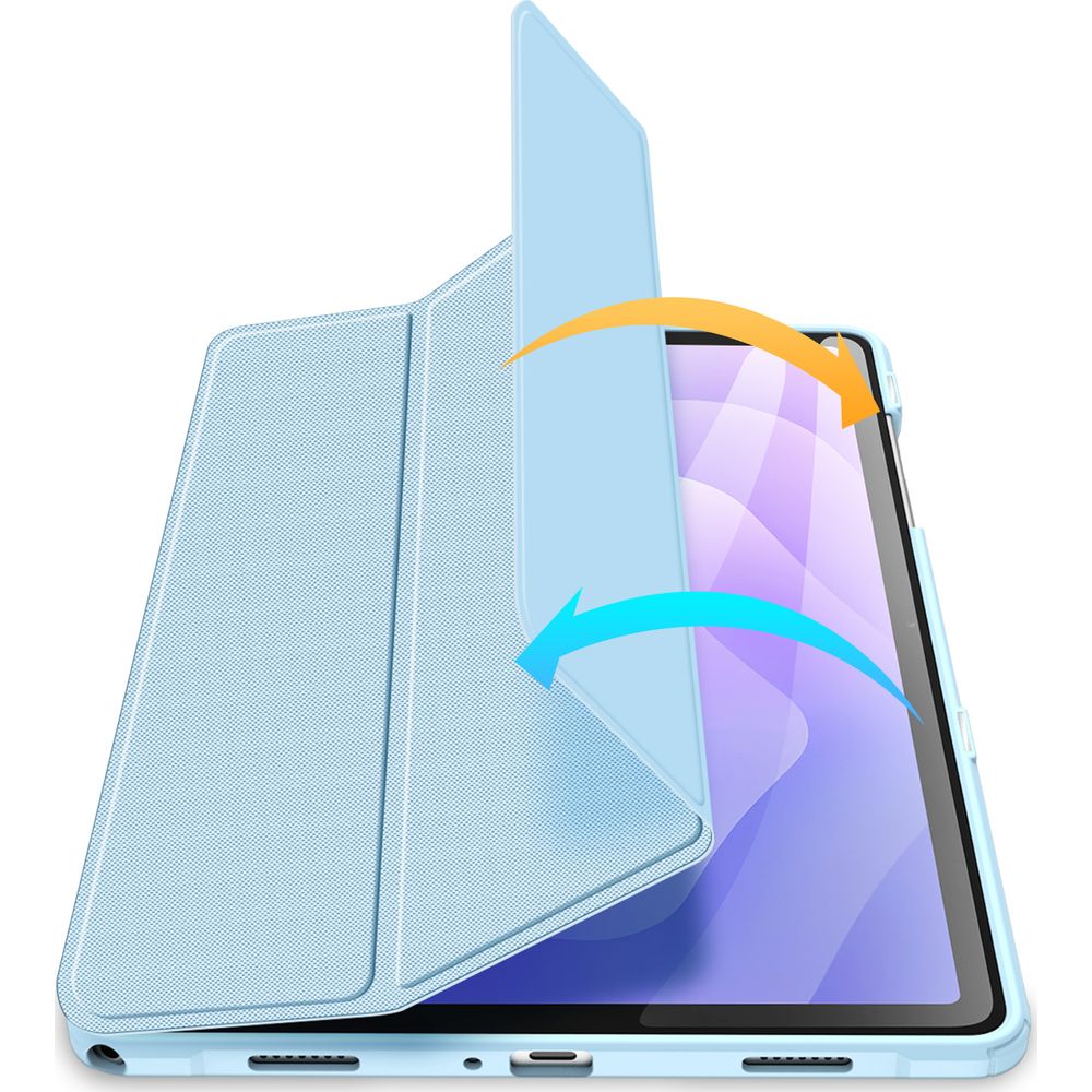 Schutzhülle mit Klappe für Galaxy Tab A11 Plus / A9 Plus, Dux Ducis Toby, Blau