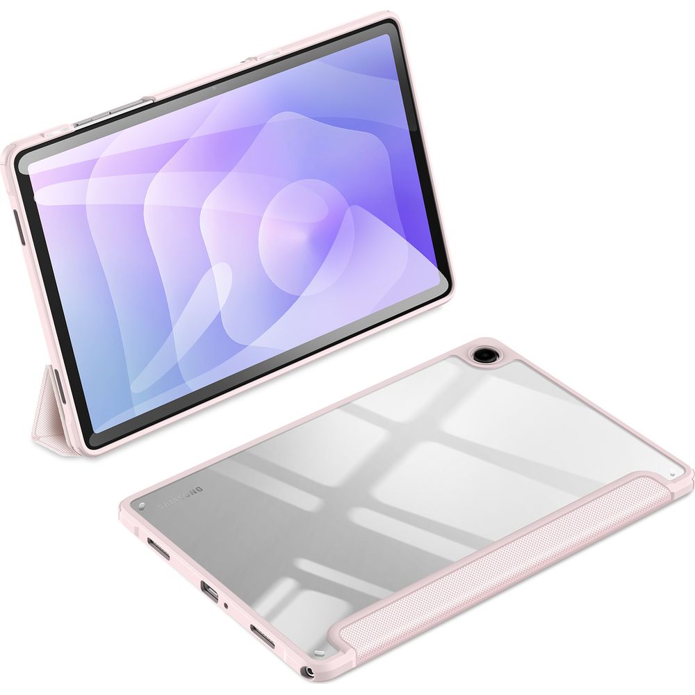 Schutzhülle mit Klappe für Galaxy Tab A11 Plus / A9 Plus, Dux Ducis Toby, Rosa