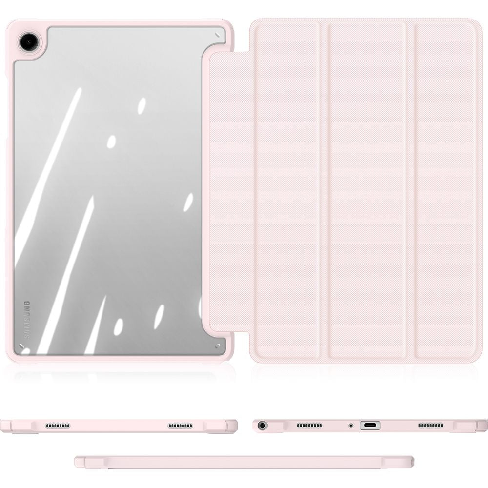 Schutzhülle mit Klappe für Galaxy Tab A11 Plus / A9 Plus, Dux Ducis Toby, Rosa