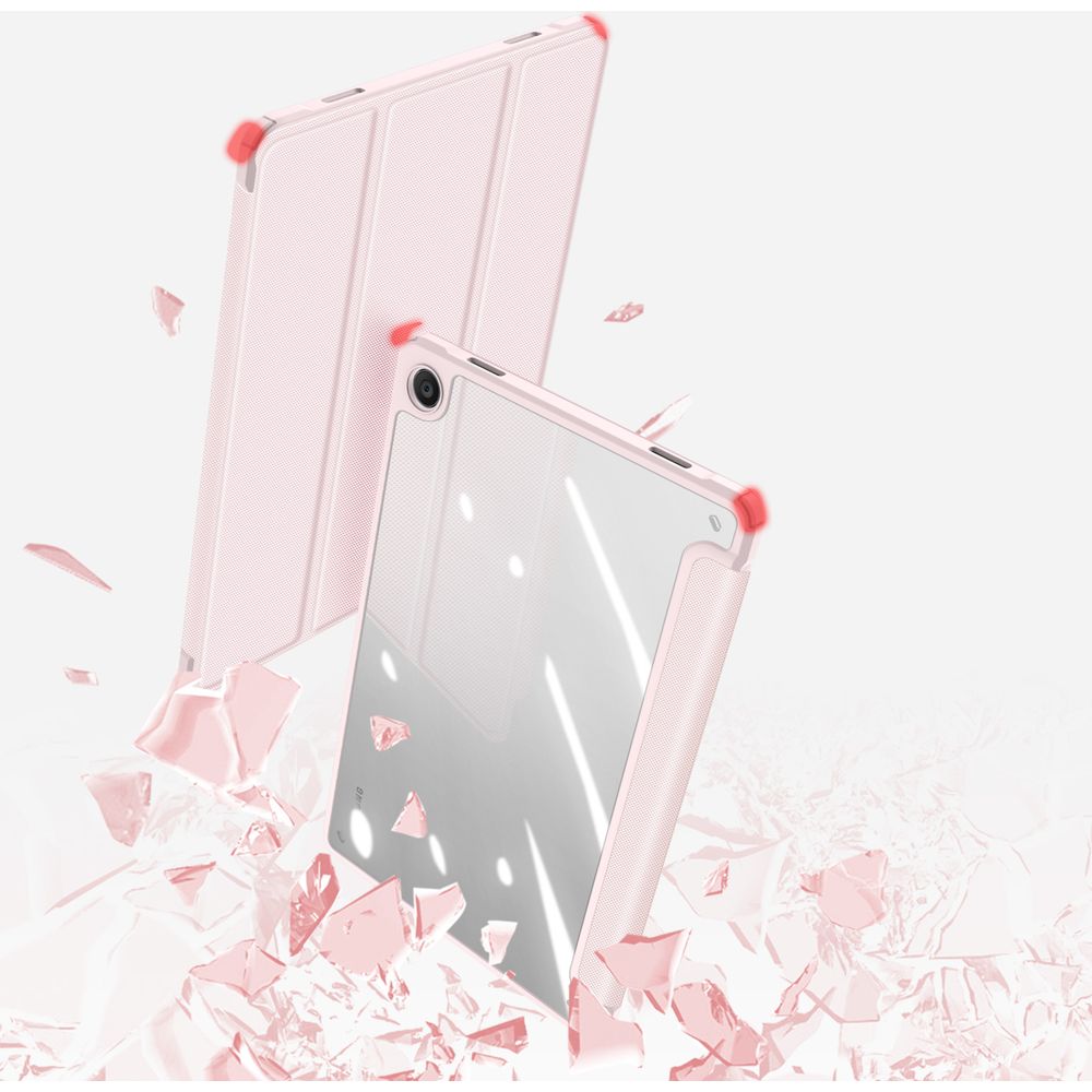 Schutzhülle mit Klappe für Galaxy Tab A11 Plus / A9 Plus, Dux Ducis Toby, Rosa