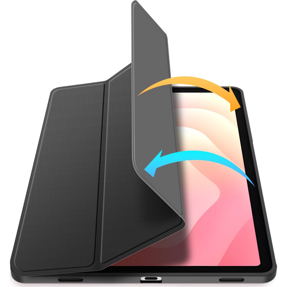 Schutzhülle mit Klappe für Galaxy Tab S11, Dux Ducis Toby, Schwarz