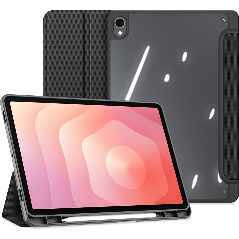 Schutzhülle mit Klappe für Galaxy Tab S11, Dux Ducis Toby, Schwarz