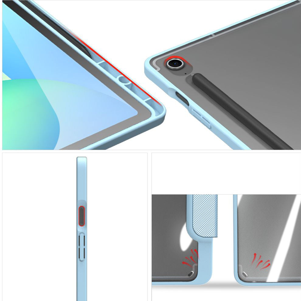 Schutzhülle mit Klappe für Galaxy Tab S10 FE Plus, Dux Ducis Toby, Blau