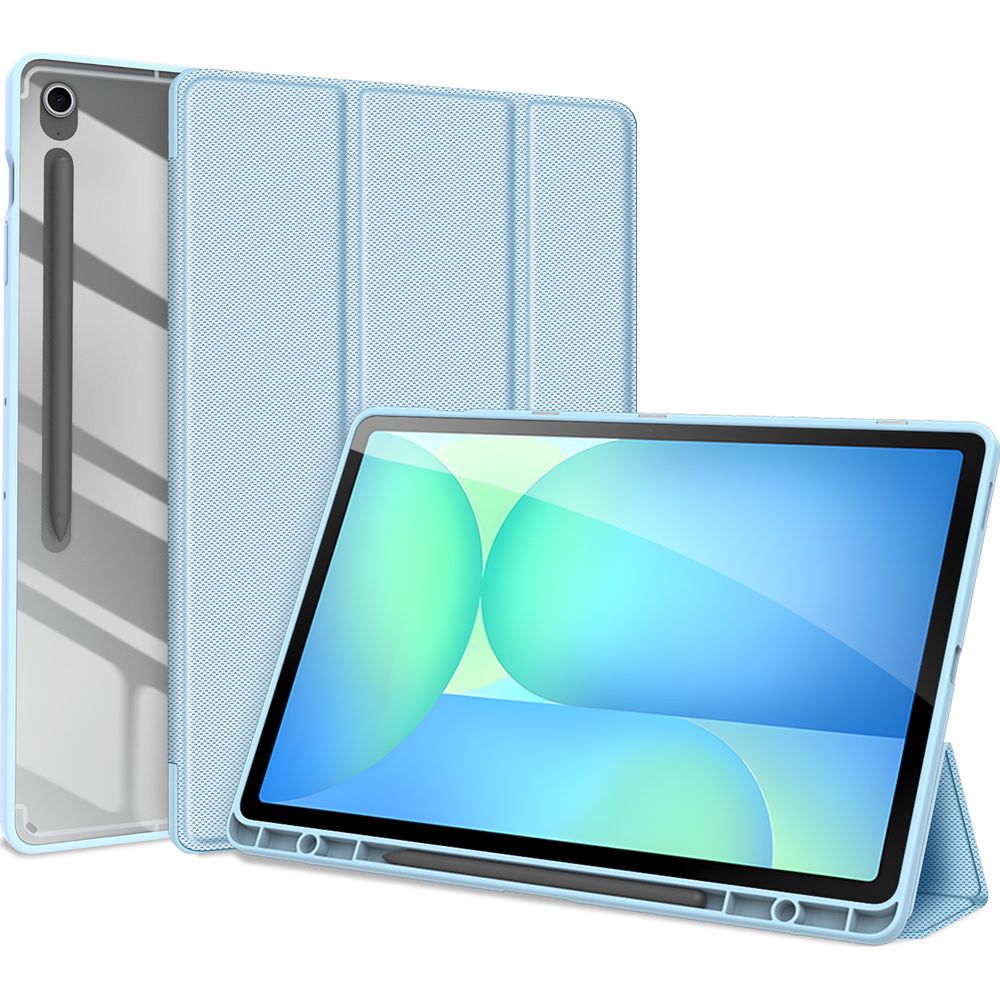 Schutzhülle mit Klappe für Galaxy Tab S10 FE Plus, Dux Ducis Toby, Blau