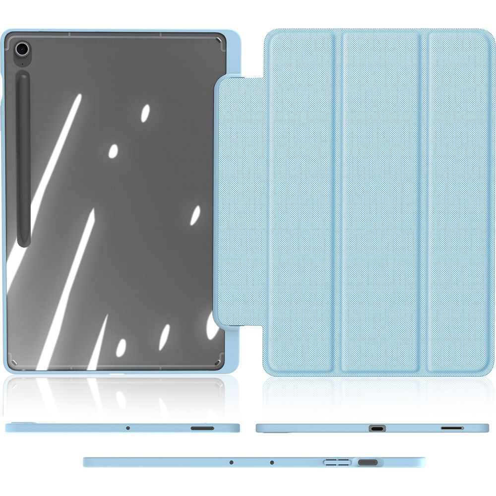 Schutzhülle mit Klappe für Galaxy Tab S10 FE Plus, Dux Ducis Toby, Blau