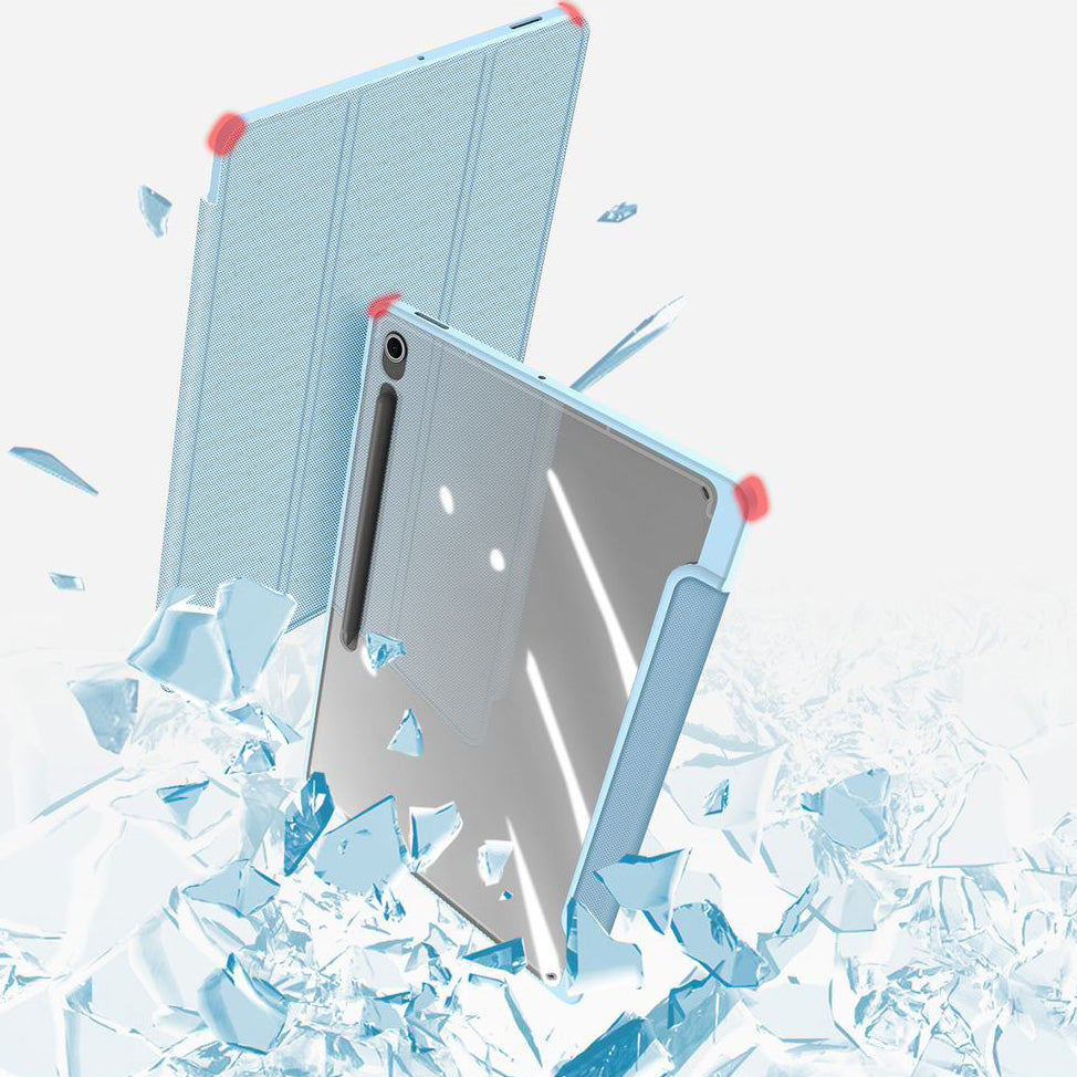 Schutzhülle mit Klappe für Galaxy Tab S10 FE Plus, Dux Ducis Toby, Blau
