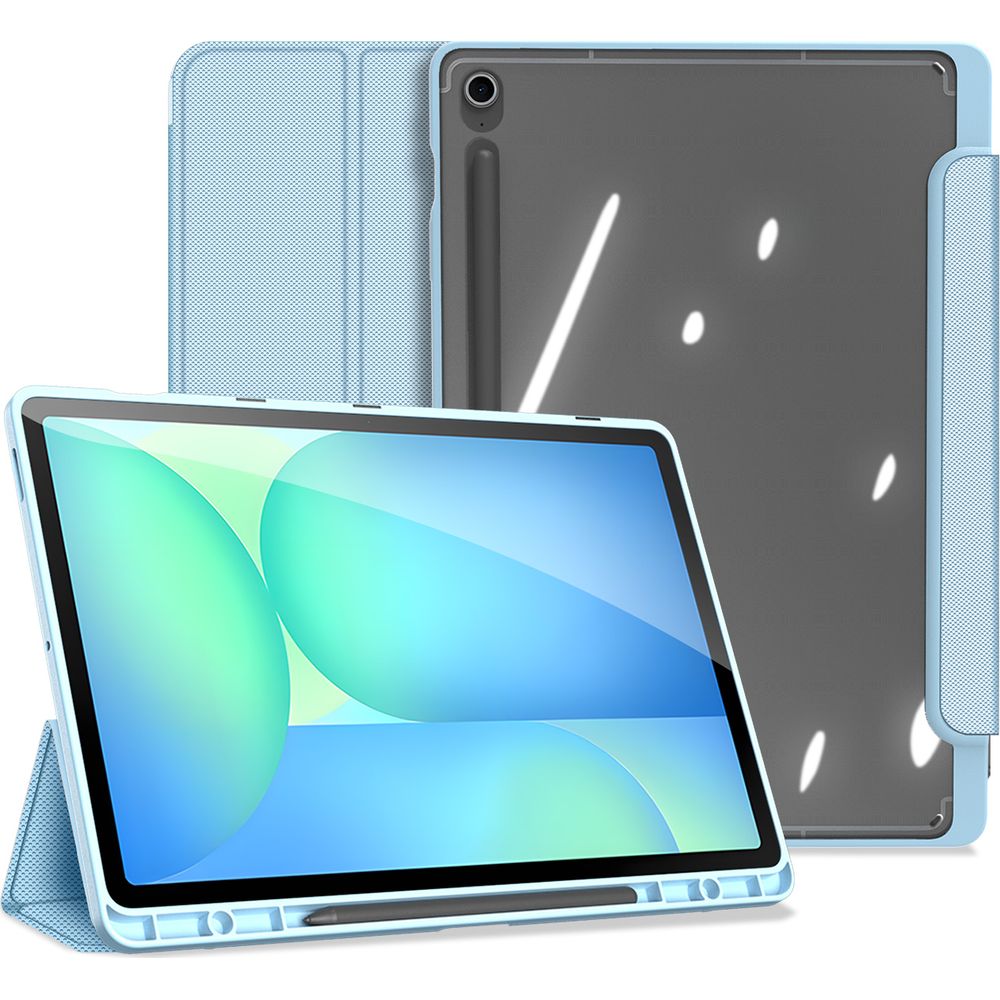 Schutzhülle mit Klappe für Galaxy Tab S10 FE Plus, Dux Ducis Toby, Blau