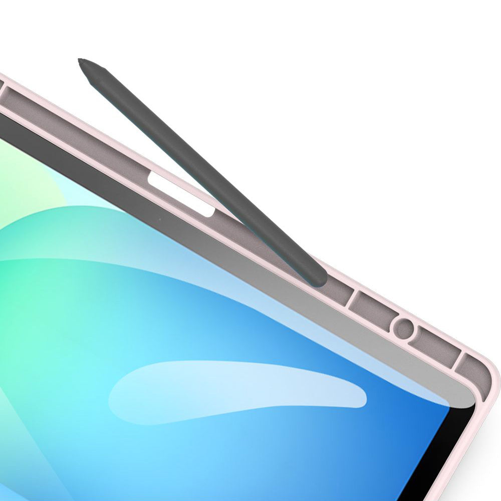 Schutzhülle mit Klappe für Galaxy Tab S10 FE Plus, Dux Ducis Toby, Rosa