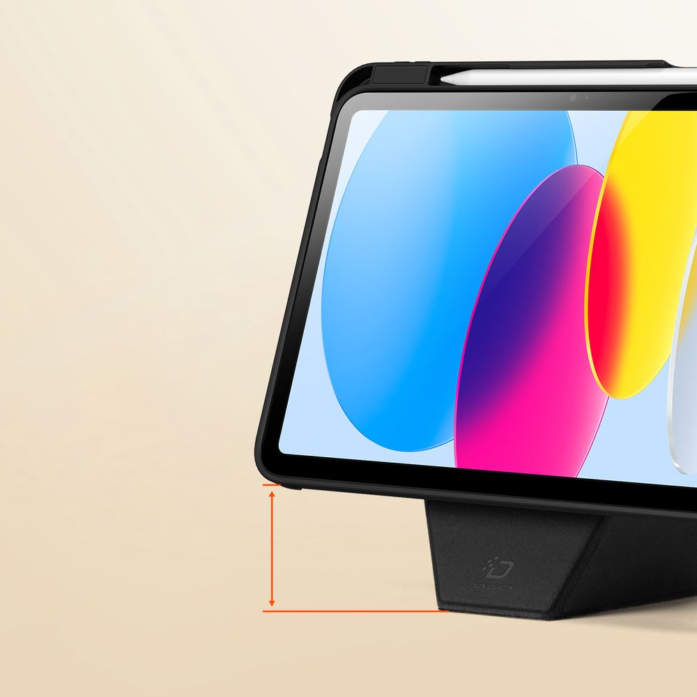 Schutzhülle mit Klappe für iPad 11 / 10 gen. 2025 / 2022, Dux Ducis Vers, Schwarz
