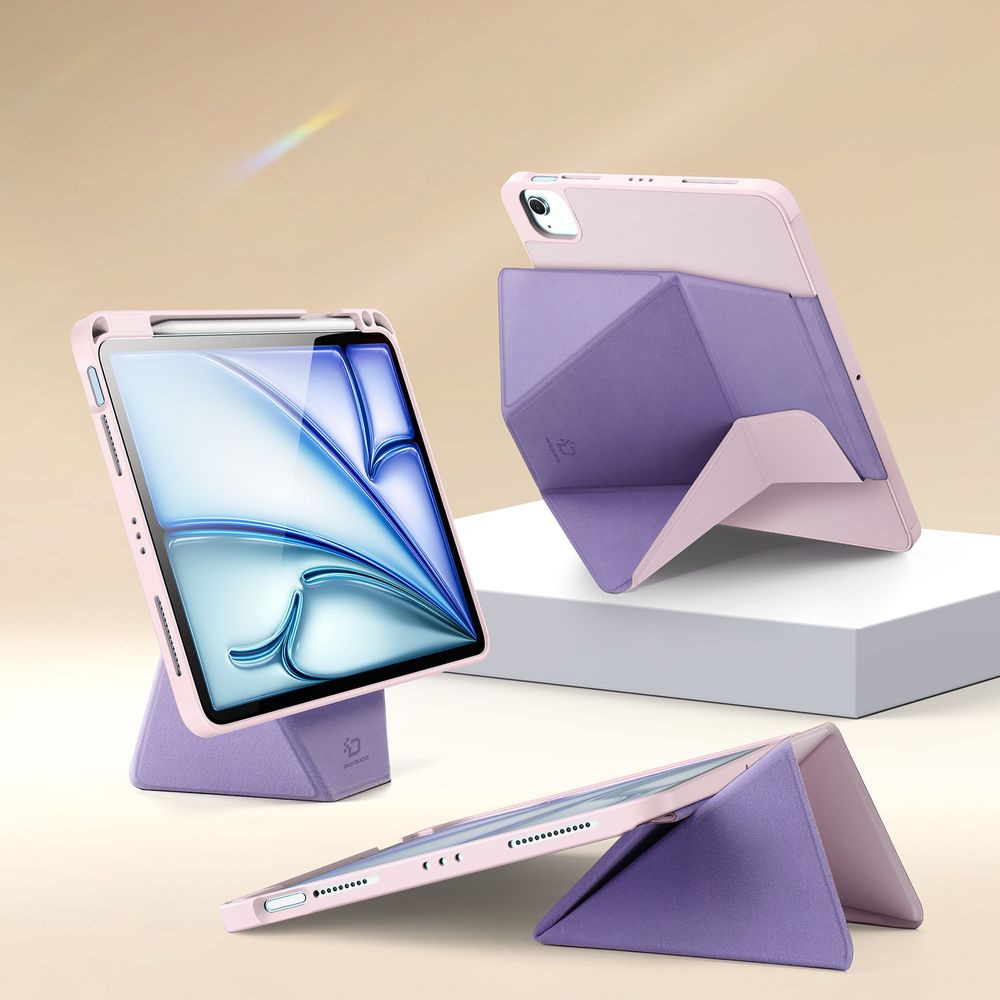 Schutzhülle mit Klappe für iPad Air 11" / 10.9" 2020-2026 / Pro 11" 2018-2022, Dux Ducis Vers, Rosa