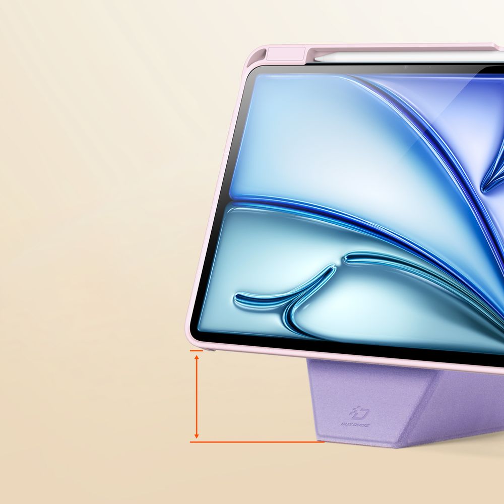 Schutzhülle mit Klappe für iPad Air 11" / 10.9" 2020-2026 / Pro 11" 2018-2022, Dux Ducis Vers, Rosa