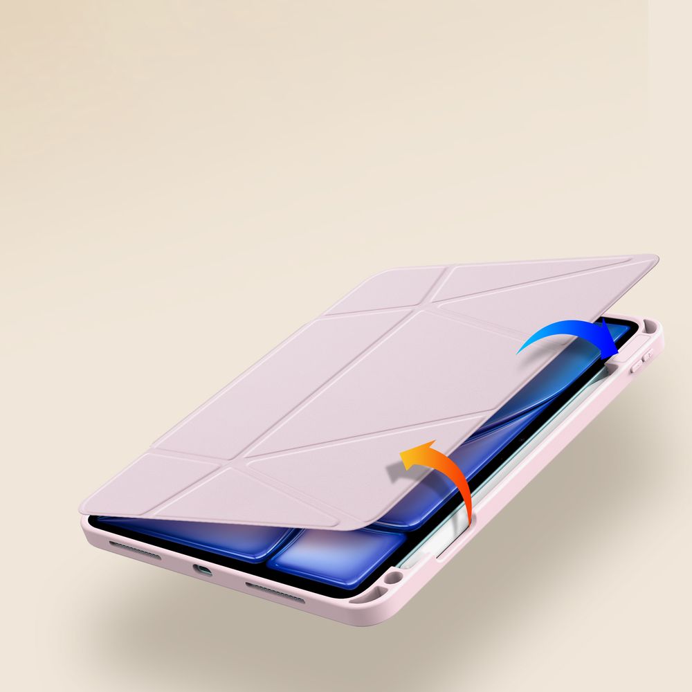 Schutzhülle mit Klappe für iPad Air 11" / 10.9" 2020-2026 / Pro 11" 2018-2022, Dux Ducis Vers, Rosa