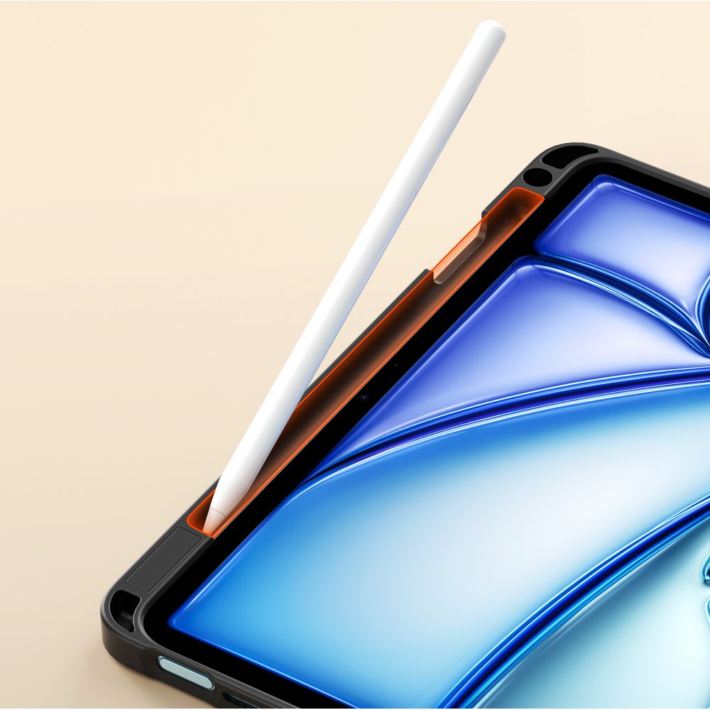 Schutzhülle mit Klappe für iPad Air 11" / 10.9" 2020-2026 / Pro 11" 2018-2022, Dux Ducis Vers, Schwarz
