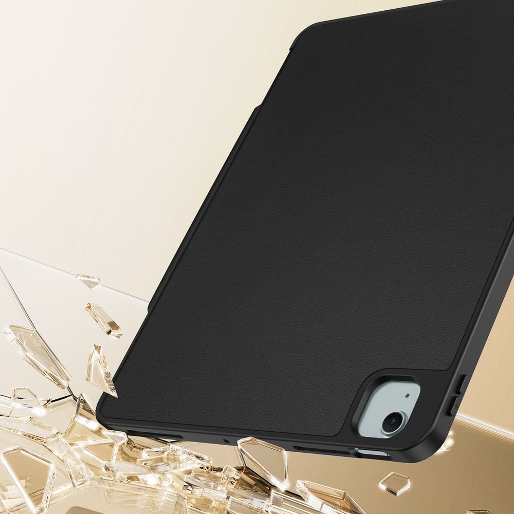 Schutzhülle mit Klappe für iPad Air 13" M4/M3/M2 / Pro 12,9" 2018-2022, Dux Ducis Vers, Schwarz