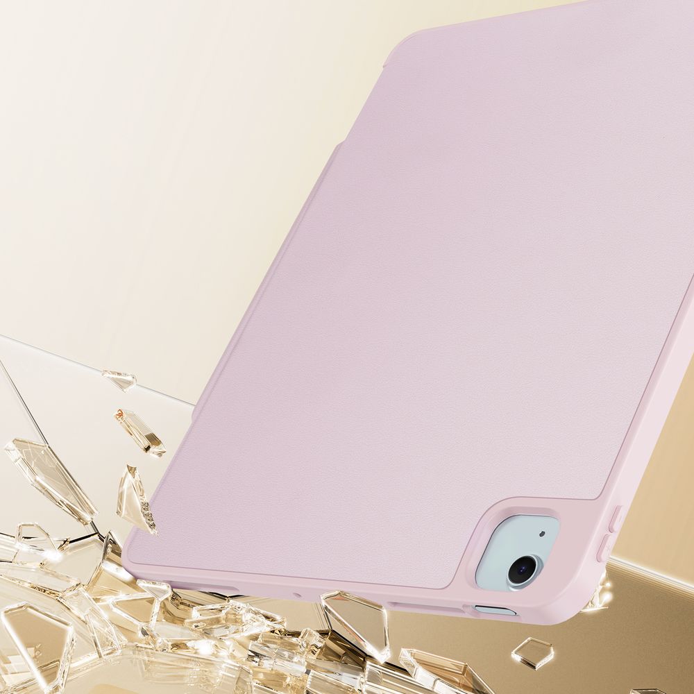 Schutzhülle mit Klappe für iPad Air 13" M4/M3/M2 / Pro 12,9" 2018-2022, Dux Ducis Vers, Rosa