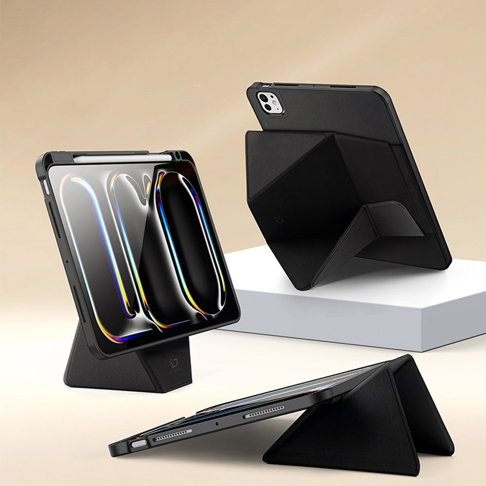 Schutzhülle mit Klappe für iPad Pro 11" 2025 / 2024, Dux Ducis Vers, Schwarz