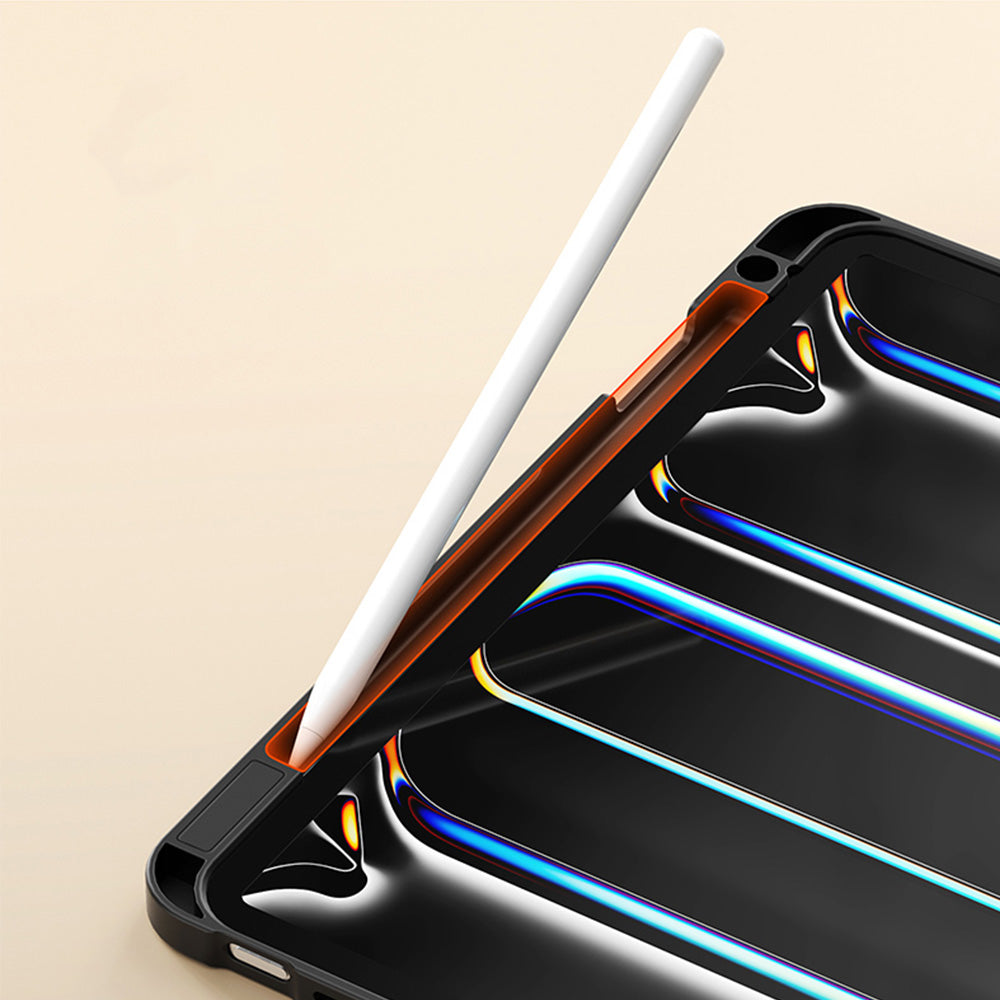 Schutzhülle mit Klappe für iPad Pro 11" 2025 / 2024, Dux Ducis Vers, Schwarz