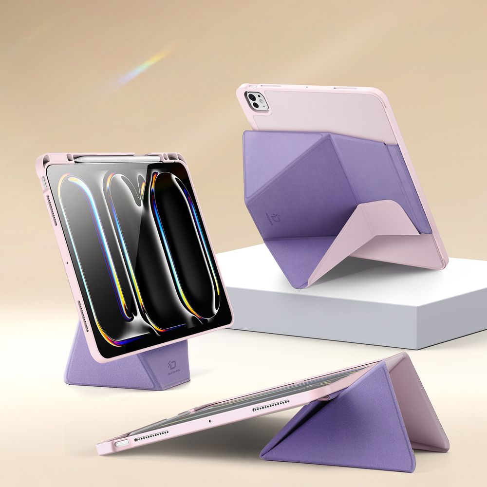 Schutzhülle mit Klappe für iPad Pro 13" 2025 / 2024, Dux Ducis Vers, Rosa