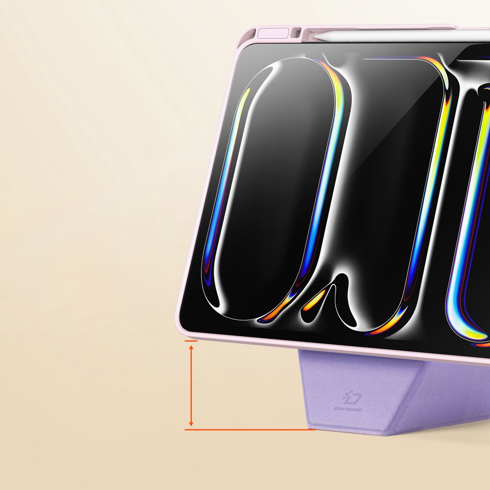 Schutzhülle mit Klappe für iPad Pro 13" 2025 / 2024, Dux Ducis Vers, Rosa