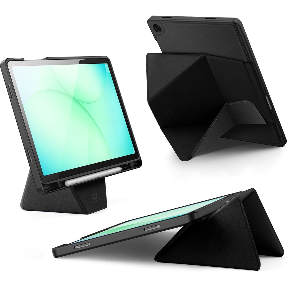 Schutzhülle mit Klappe für Galaxy Tab A11 Plus / A9 Plus, Dux Ducis Vers, Schwarz