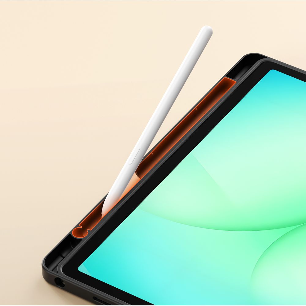 Schutzhülle mit Klappe für Galaxy Tab A11 Plus / A9 Plus, Dux Ducis Vers, Schwarz
