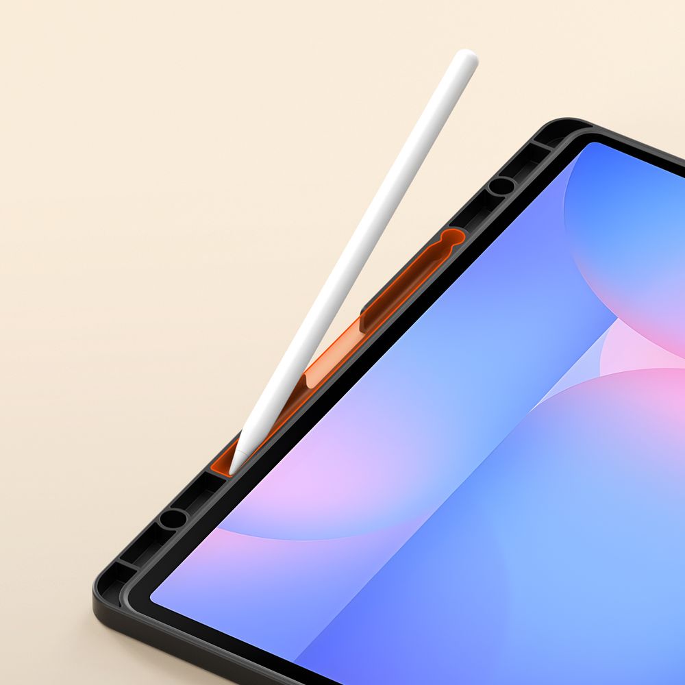 Schutzhülle mit Klappe für Galaxy Tab S10 FE Plus, Dux Ducis Vers, Schwarz