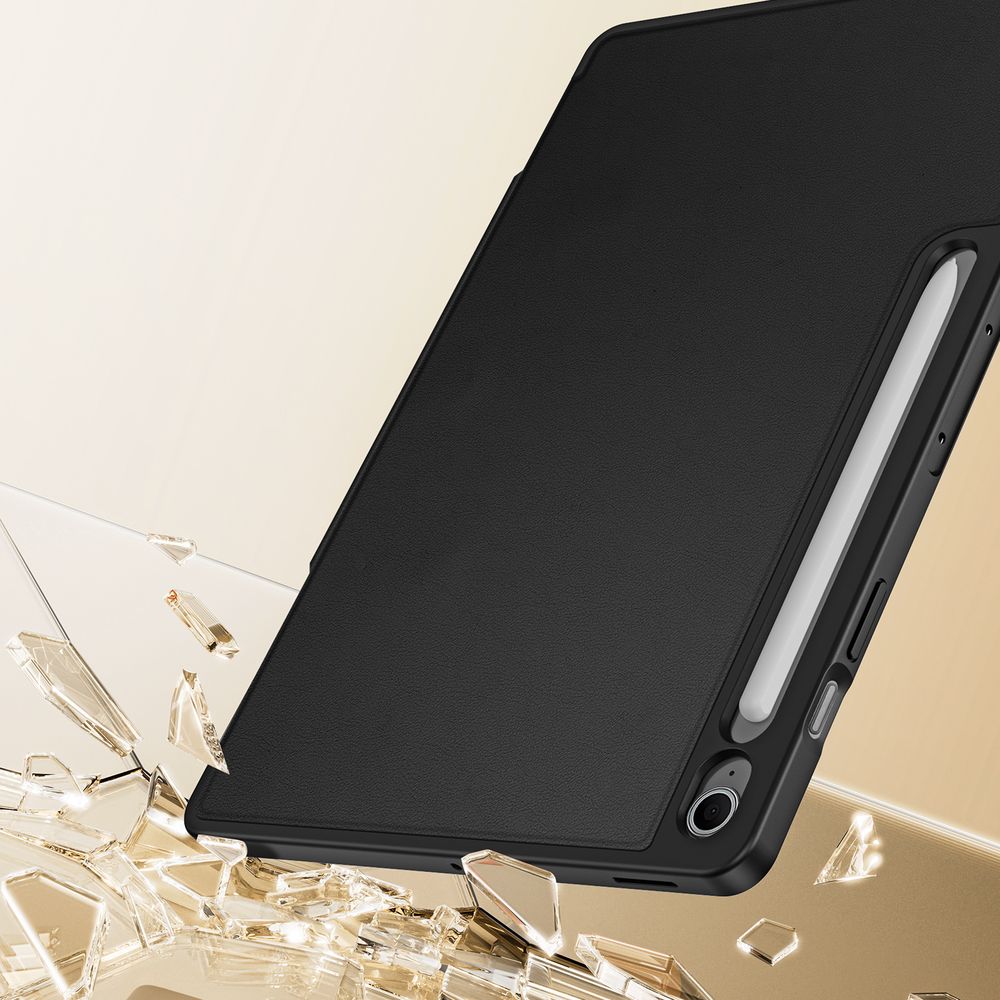 Schutzhülle mit Klappe für Galaxy Tab S10 FE Plus, Dux Ducis Vers, Schwarz