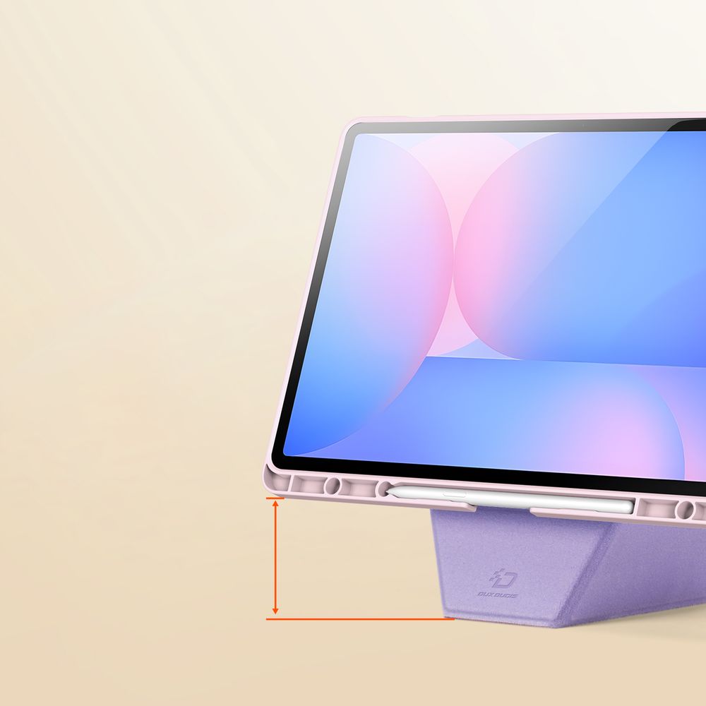 Schutzhülle mit Klappe für Galaxy Tab S10 FE Plus, Dux Ducis Vers, Rosa