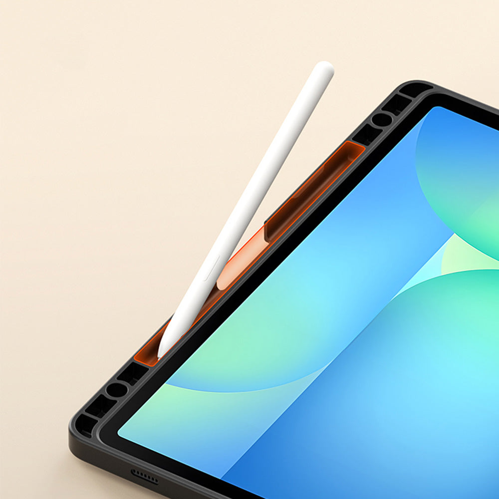 Schutzhülle mit Klappe für Galaxy Tab S10 Lite / S10 FE / S9 / S9 FE, Dux Ducis Vers, Schwarz