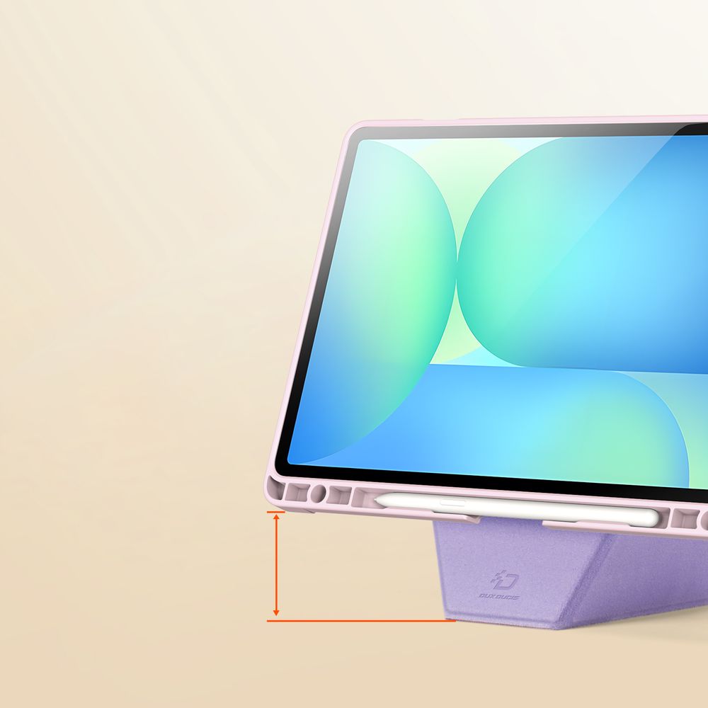 Schutzhülle mit Klappe für Galaxy Tab S10 Lite / S10 FE / S9 / S9 FE, Dux Ducis Vers, Rosa