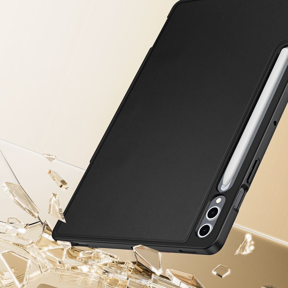 Schutzhülle mit Klappe für Galaxy Tab S10 Plus / S9 FE Plus / S9 Plus, Dux Ducis Vers, Schwarz