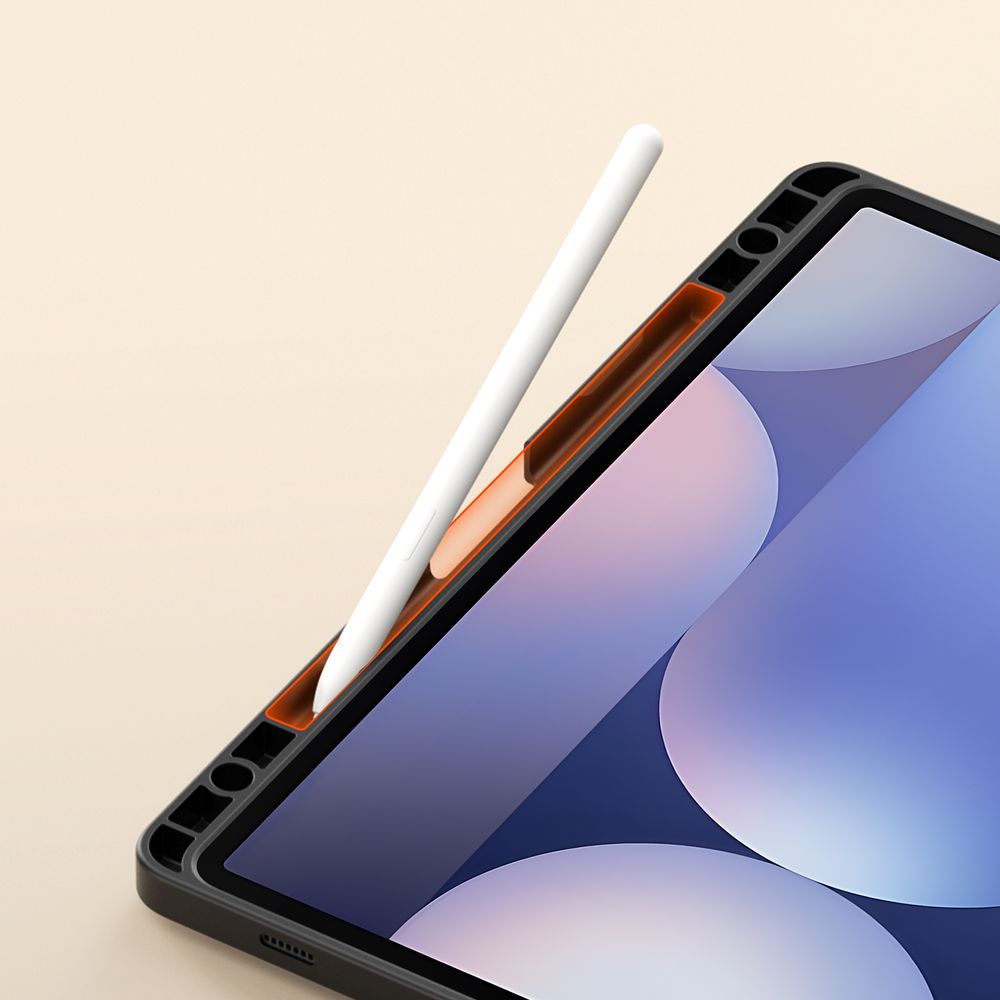 Schutzhülle mit Klappe für Galaxy Tab S10 Plus / S9 FE Plus / S9 Plus, Dux Ducis Vers, Schwarz