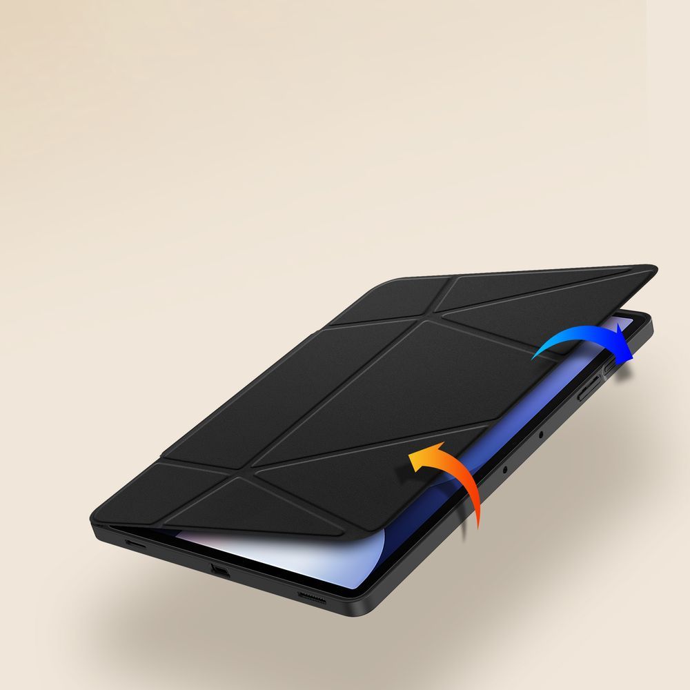 Schutzhülle mit Klappe für Galaxy Tab S10 Plus / S9 FE Plus / S9 Plus, Dux Ducis Vers, Schwarz