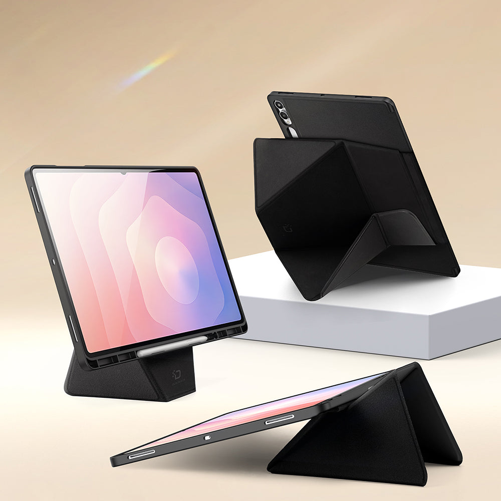 Schutzhülle mit Klappe für Galaxy Tab S11 Ultra / S10 Ultra / S9 Ultra, Dux Ducis Vers, Schwarz