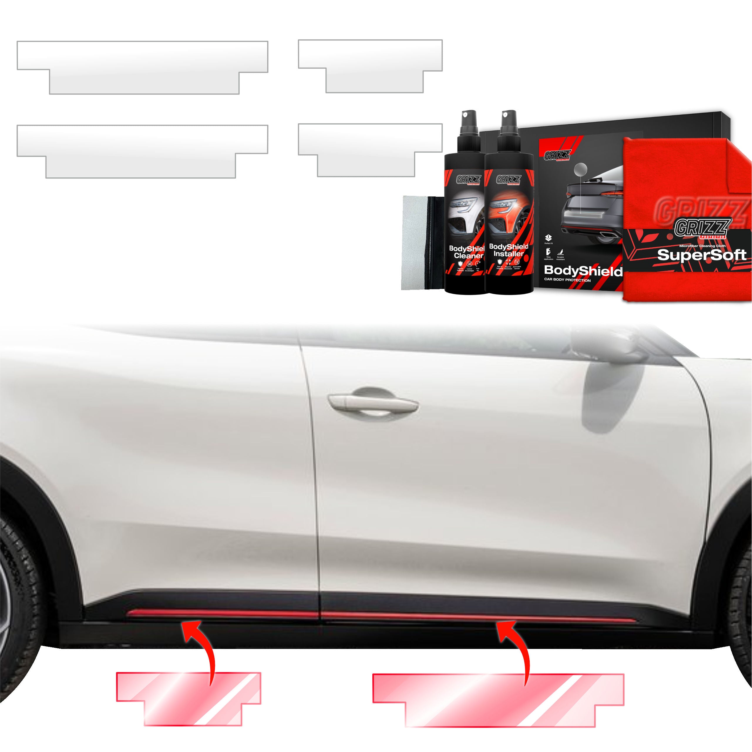 4in1 Schutzfolie Grizz Protector für Schweller - Alfa Romeo Junior (2024-2026)